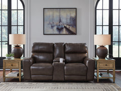 Hoover Furniture Outlet - Ashley Furniture - Crossplex Power Reclining Loveseat with Console - PWR REC Loveseat/CON/ADJ HDRST - PCU6450618
