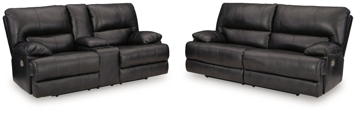 Hoover Furniture Outlet - Ashley Furniture - Mountainous Power Reclining Sofa and Loveseat - Power Reclining Sofa and Loveseat - U65801U1