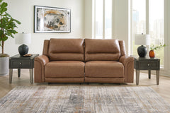 Hoover Furniture Outlet - Ashley Furniture - Trasimeno Power Reclining Sofa - 2 Seat PWR REC Sofa ADJ HDREST / Caramel - U8281547