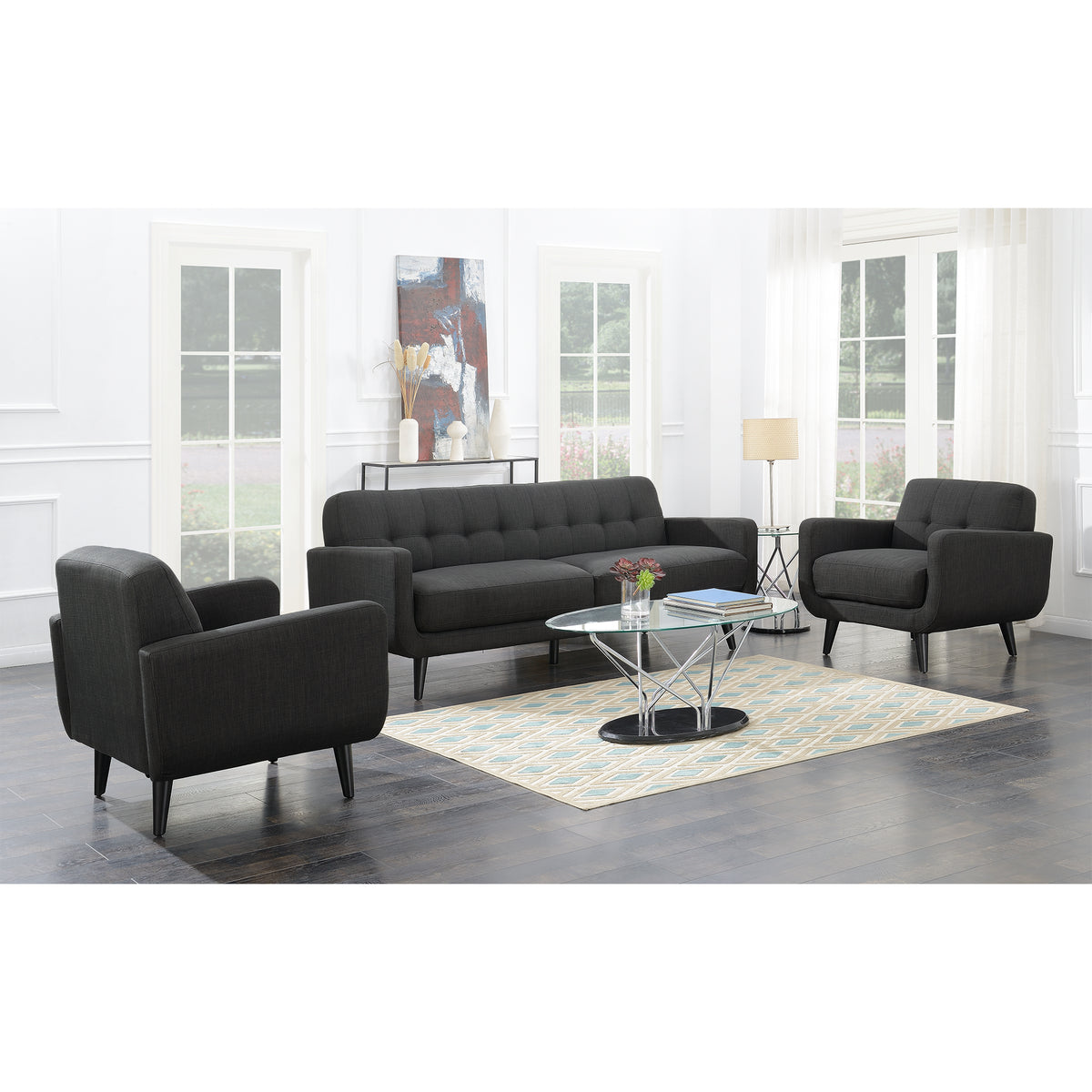 Hadley 4480 KD Chair Heirloom Charcoal – SKU UHD090100 | Elements