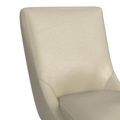 Villanova Swivel Counter Stool with Beige PU in Espresso (2 Per Carton)