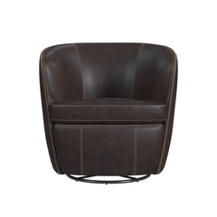 Vito Swivel Chair in Pebble Brown