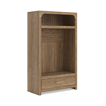 Hoover Furniture Outlet - Ashley Furniture - Dovander Hall Tree with Storage Bench - Hall Tree with Storage Bench - W1121-79