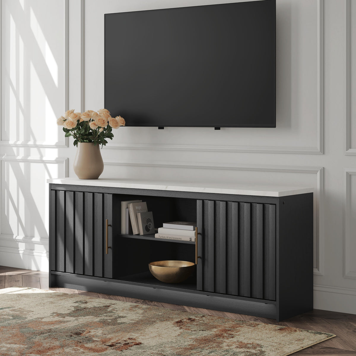 Hoover Furniture Outlet - Ashley Furniture - Cadmori 63" TV Stand - 63" - W2616-468