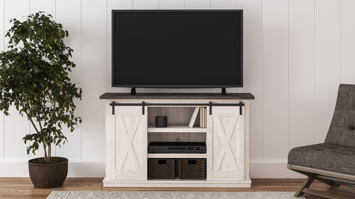 Hoover Furniture Outlet - Ashley Furniture - Dorrinson 54" TV Stand - 54" / Two-tone - W287-48