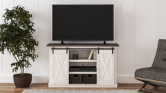 Hoover Furniture Outlet - Ashley Furniture - Dorrinson 54" TV Stand - 54" / Two-tone - W287-48