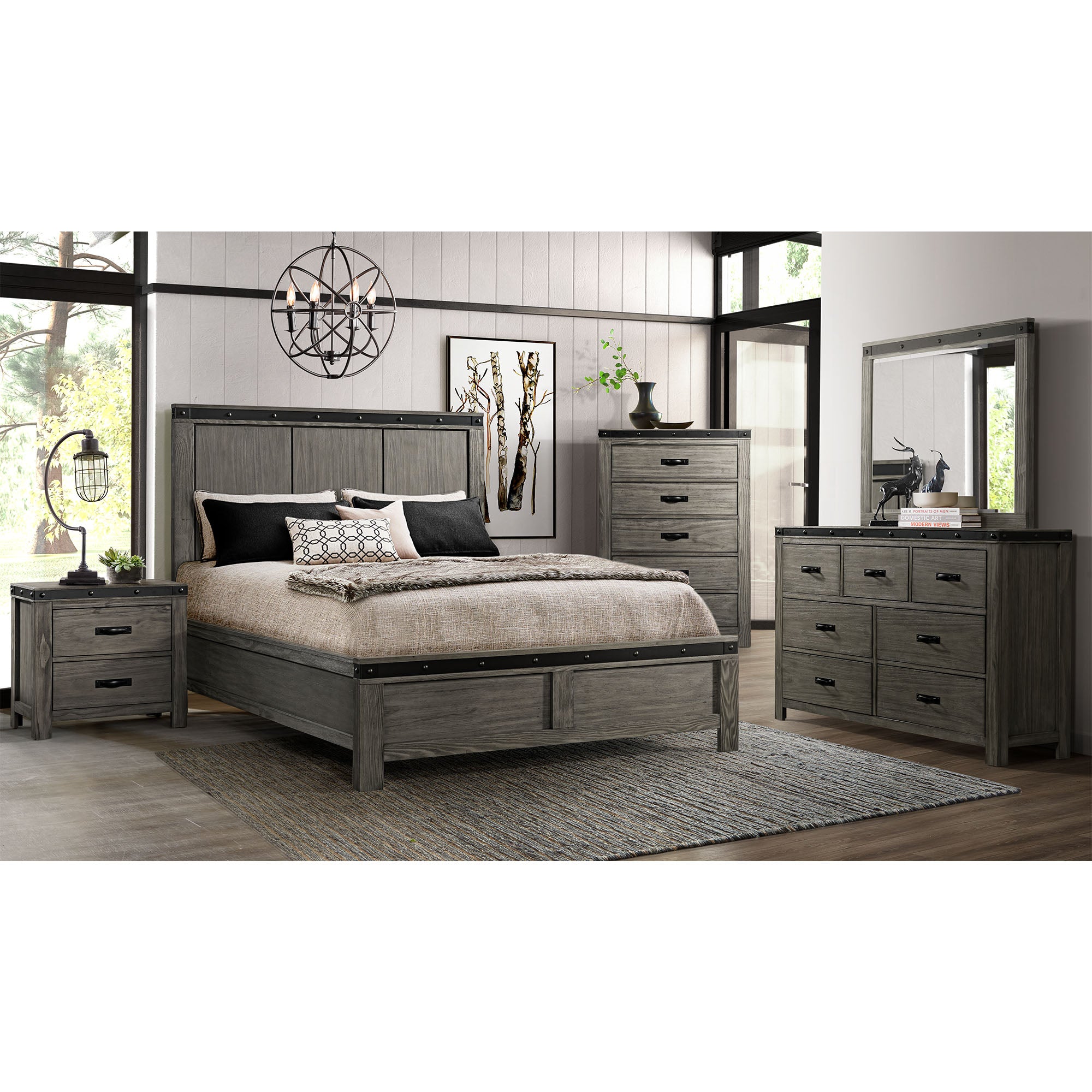 Wade Queen Panel Bed – SKU WE600QB | Elements