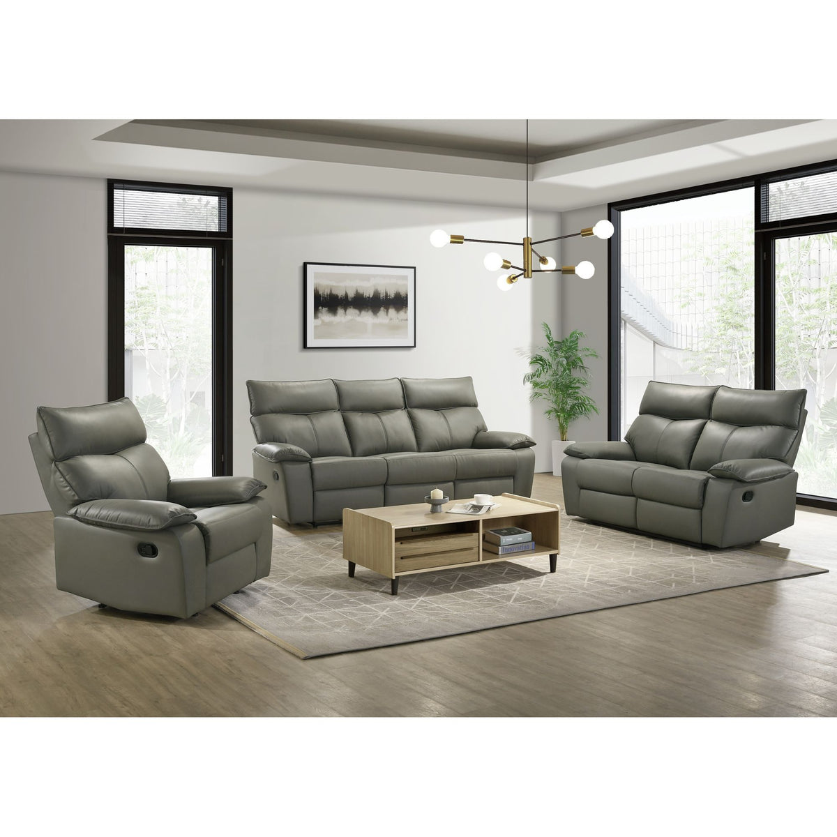 Wildcat Motion Recliner in Aviarah Grey – SKU U-15630-3631-105 | Elements